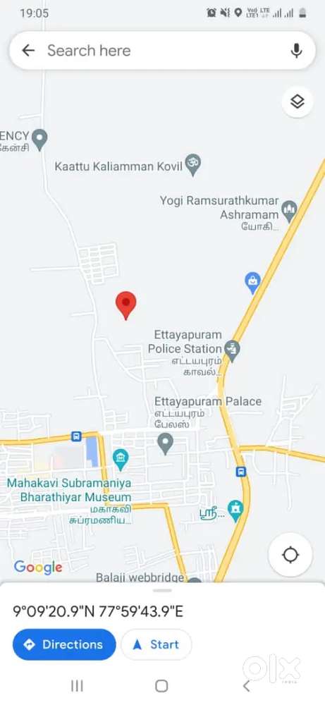1.86 empty land sales at ettayapuram taluk