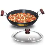 Branded  Futura Cookware New 5liter Kadhai(30cm) with Lid
