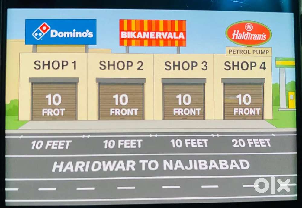 Plot for Sale on NH-74 Four Lane Highway Haridwar to Najibabad Road