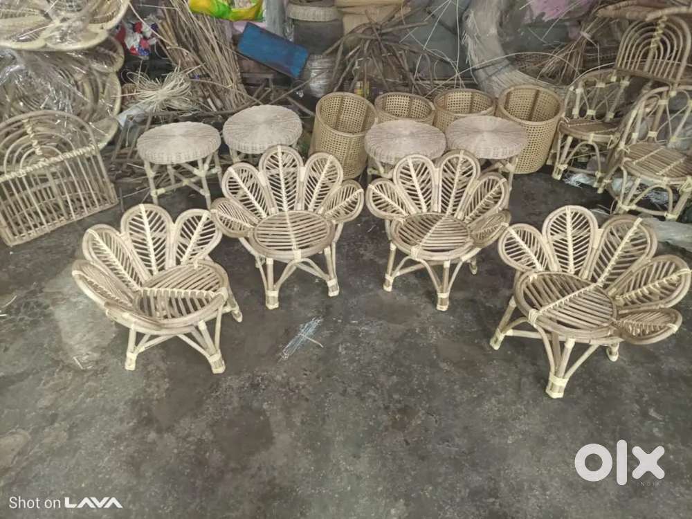 Flower cane chair basket  baby props photography flower pot  canechair