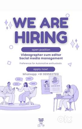 Social media marketing manager and Videograher