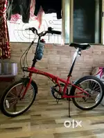 BTwin Tlit 120 foldable Cycle- Red- Excellent Condition- Dec 2021