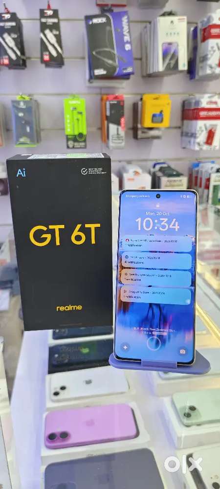 REALME GT 6T 8/256GB SILVER COLOUR FULL BOX AVAILABLE
