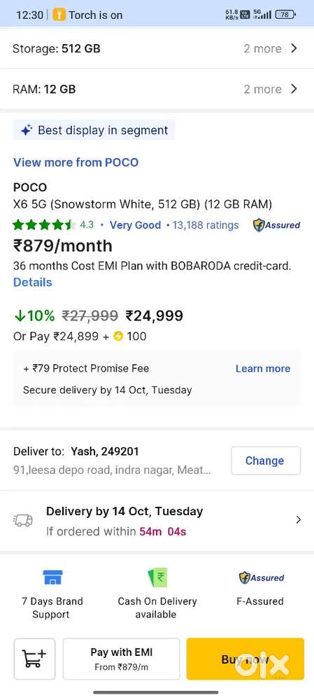 Poco x6 12 512 gb