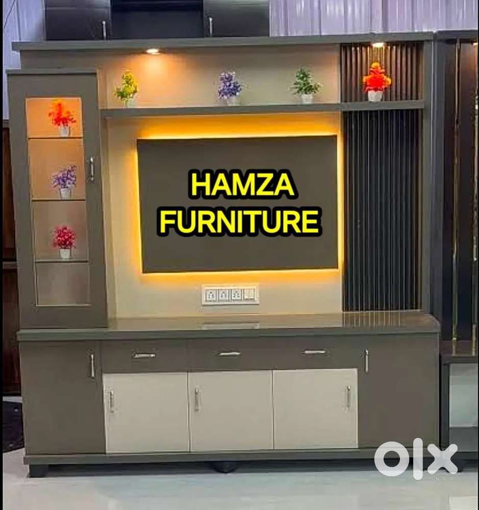 HAMZA FURNITURER NEW DESIGNER STYLISH PARTICAL WOOD TV UNIT 6by6