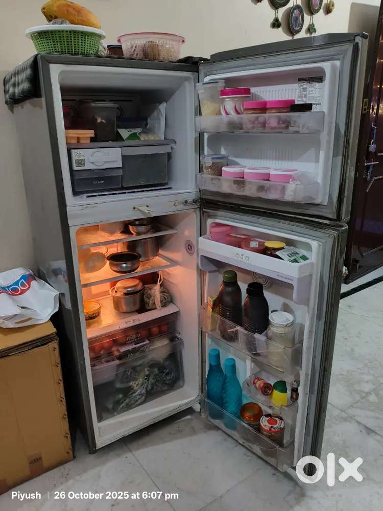 LG double door refrigerator in working condition