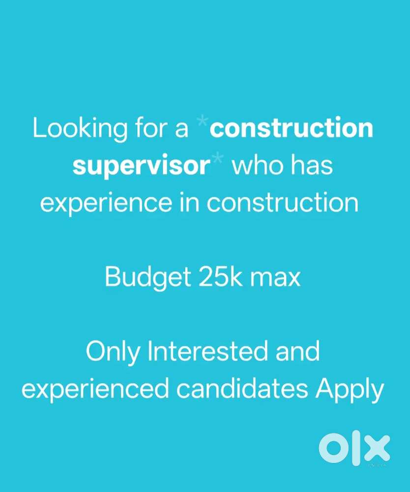Site Supervisor required