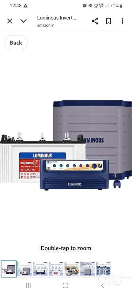 Inverter,  battery and trolley