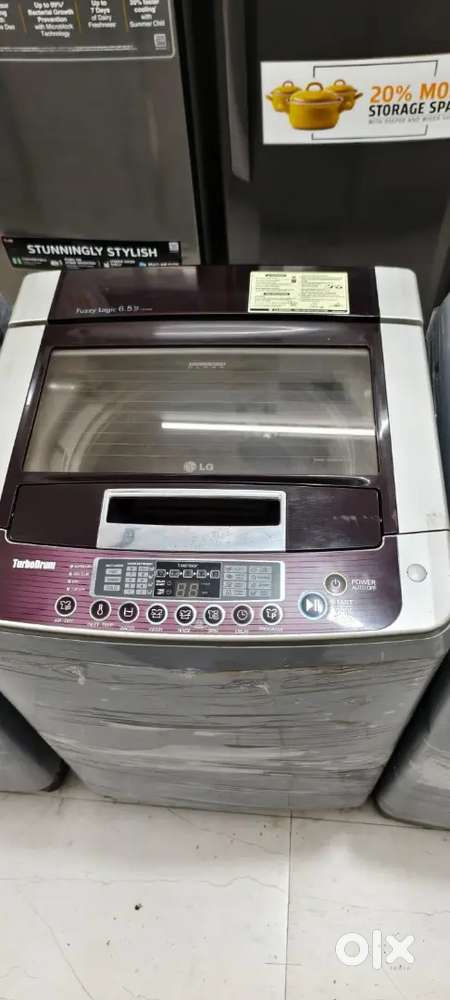 LG washing machine fully automatic top load with warranty 1 year old