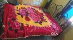 Iron bed in good condition ply , 7 years old along with gadda