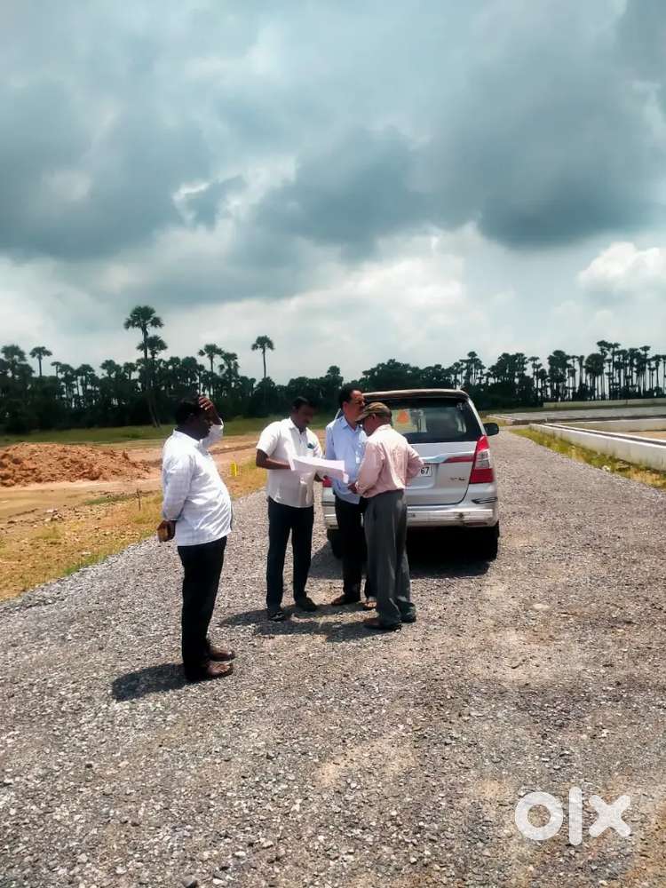 (2)విజయవాడ to Guntur road near numburu crda plots