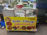 Fast food table and gas stove