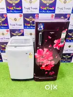 Upgraded Model Whirlpool single Door Fridge & Samsung Top washing mach