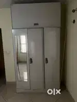 Rosewood cupboard and Godrej  3 door almirah