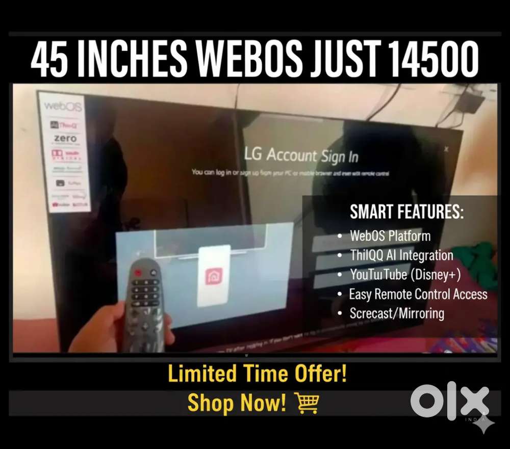 45 LG WebOS Smart LED available at factory Rates