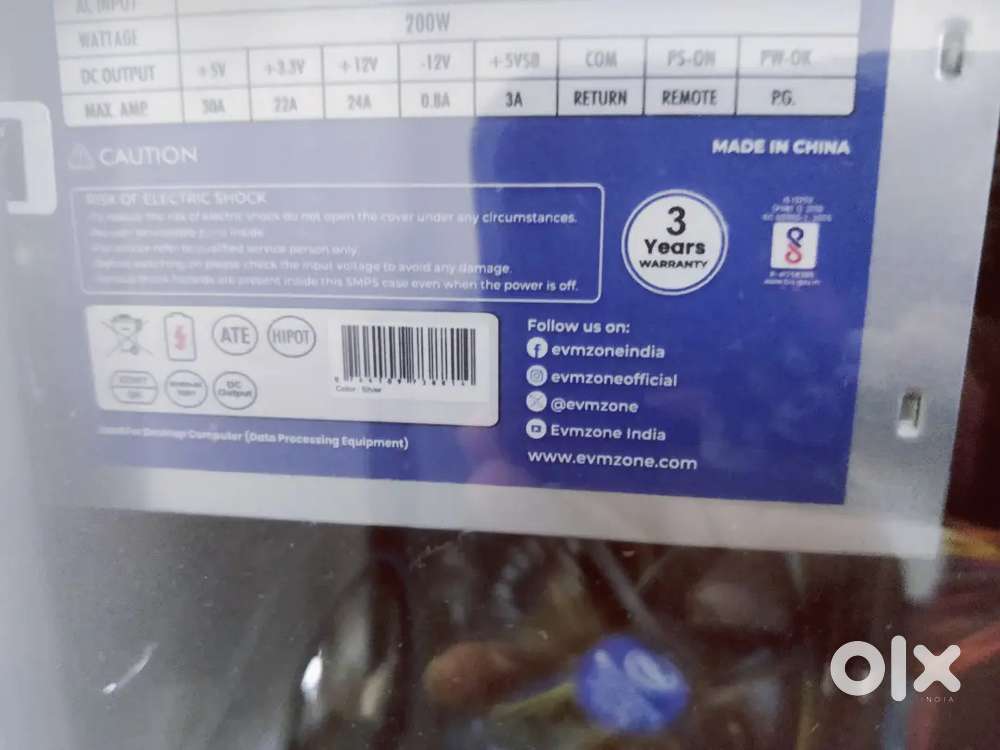 Power supply 500 watts only 10 days old