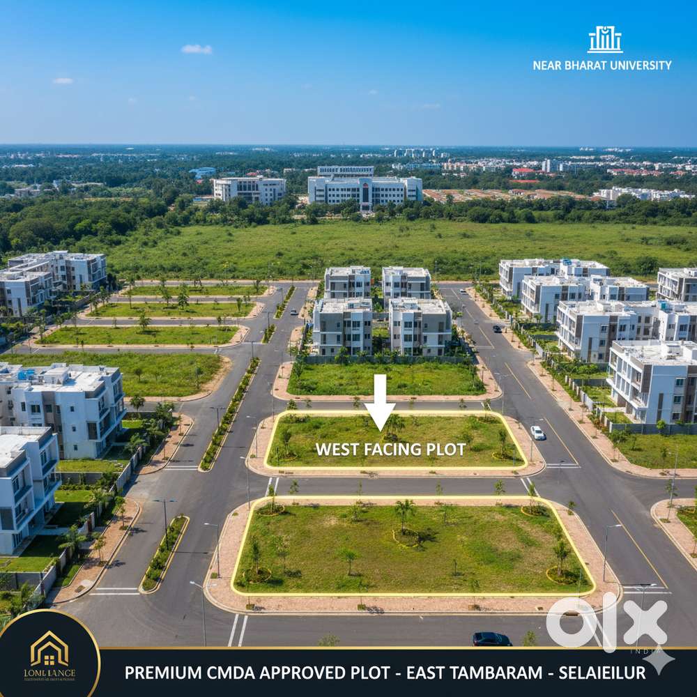 CMDA Approved Plot @ East Tambaram–Selaiyur  2160 Sq.ft  Near Bharat