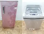 Single Door Fridge & Washing Machine fully automatic- Modern Design