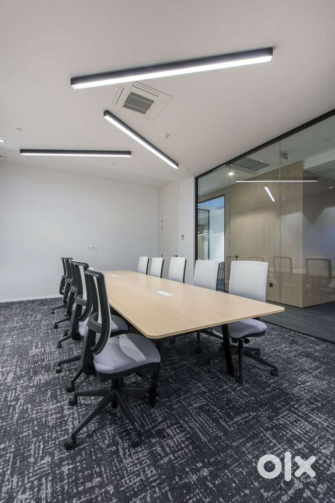 conference table for meeting room with complete installation