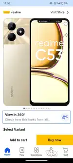 Realme c 53 4+4/128