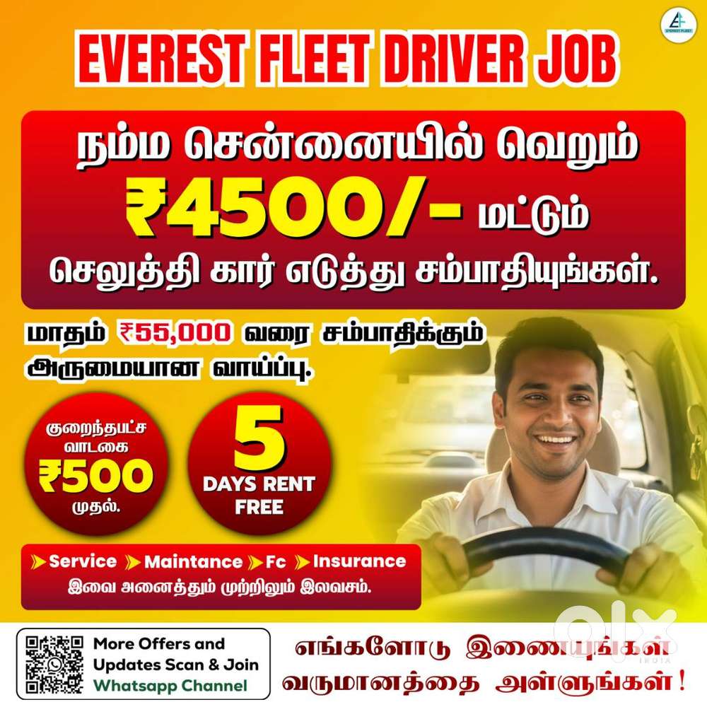 Everest Fleet - Velupanneer Groups Driver Job - Driver Wanted - Uber