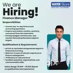 Wanted Finance Manager