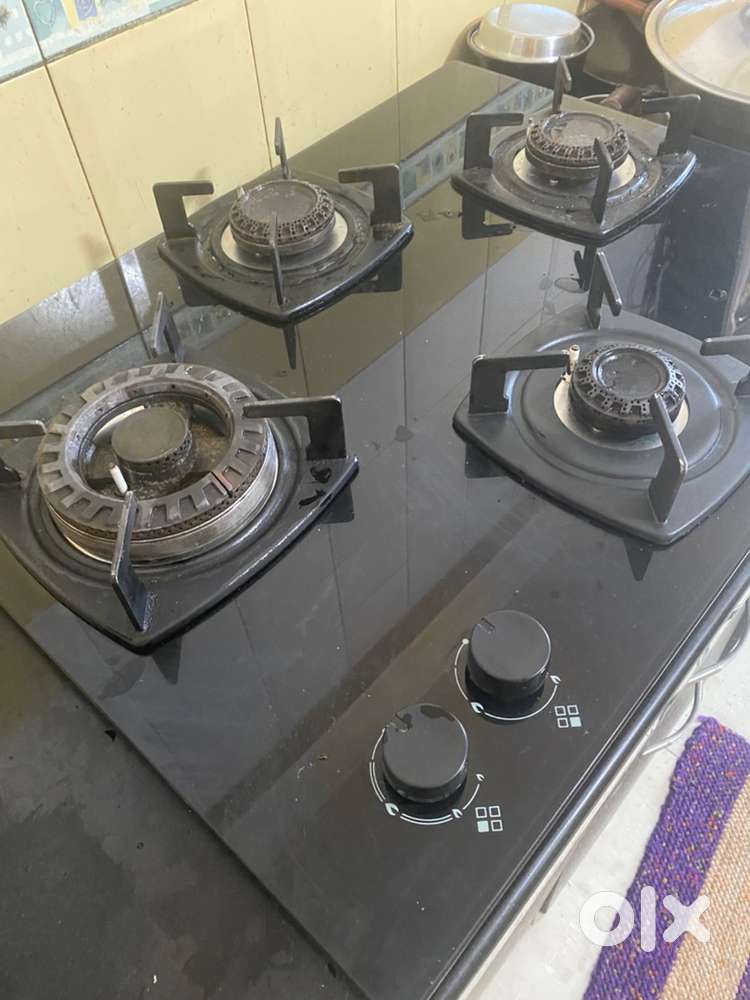 Elica 4 burners Gas Stove cum Hob