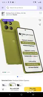 Moto G86 power Green Colour Only Box Open