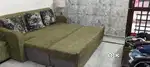 Sofa cum bed with storage and centre table with storage