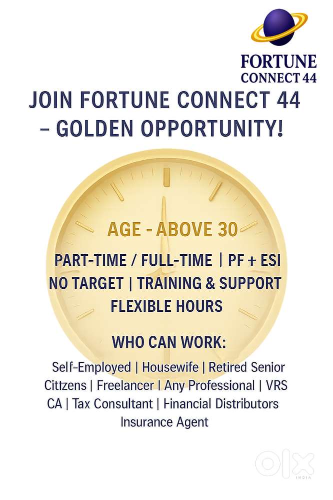 40.	PART-TIME / FULL-TIME JOB – Openings for Age 25 Years and Above