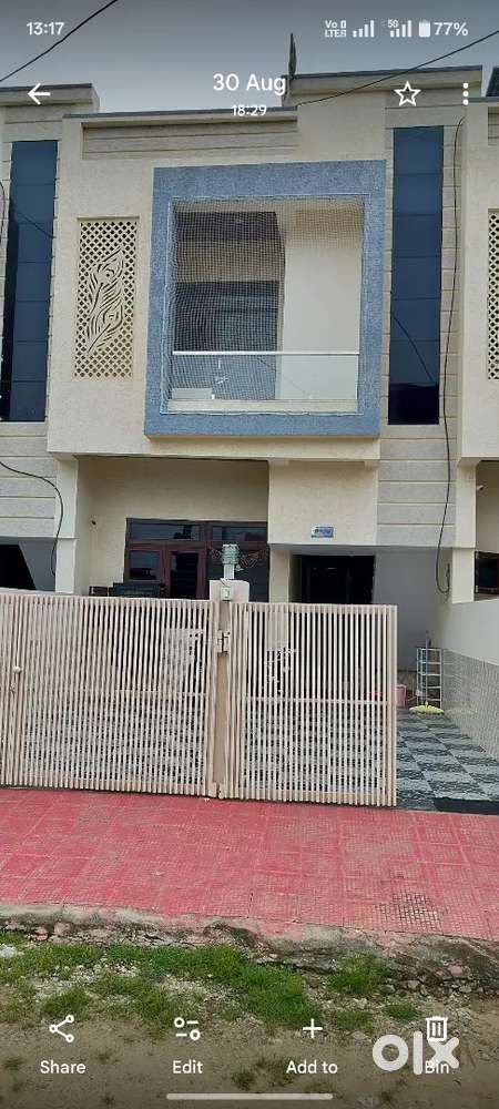 Pawanpuri benar road jaipur me 18.4*65 JDA approved villa urgent sale