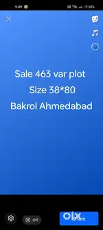 Plot size 80*38