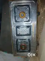 2 burner steel gas chulha