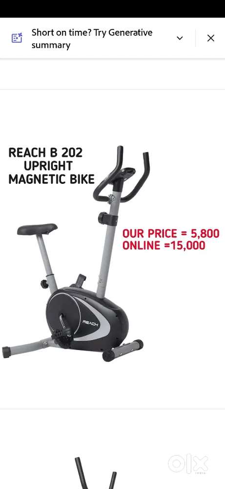 Exercise cycle magnetic new piece box pack [ PERFECT GYM EQUIPMENTS]