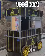 Brand New black yellow food cart counter manufacturer