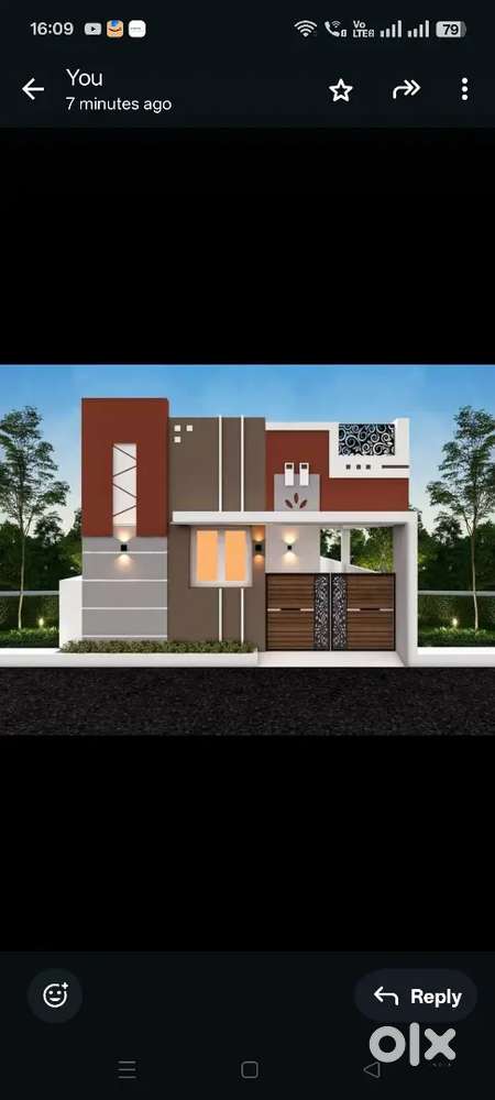 New East facing individual building  in gadala middle of the house