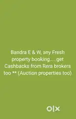 Fresh property,  Bandra E&W, Cashbacks **