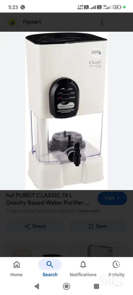 Pureitt water purifier 14 Litre, dth antenna, setup box with long wire