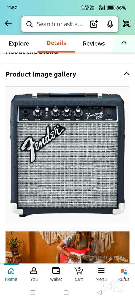 Fender Amplifier for electric guitar