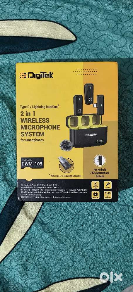 2 in 1  wireless microphone system