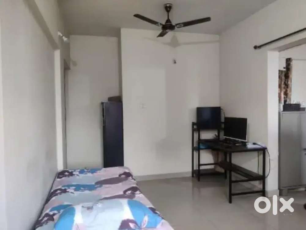 One Rk available only rent full furnished main road good ventilation