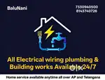 Electrical, plumbing and building works