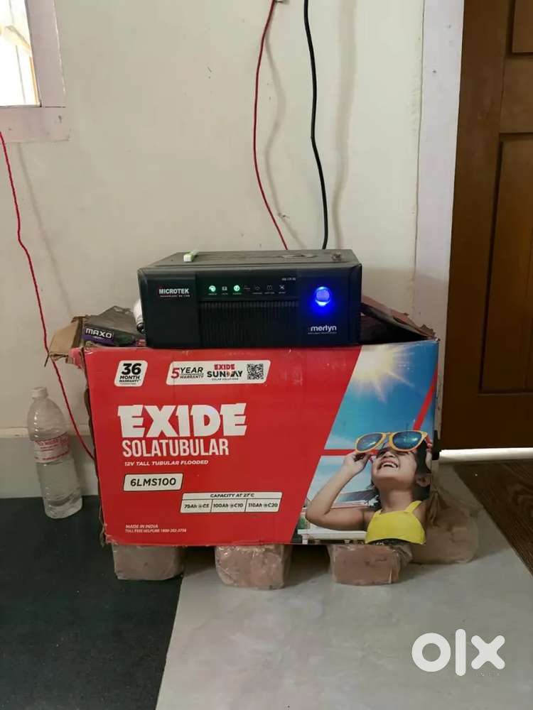 Inverter with battery in new condition within warranty