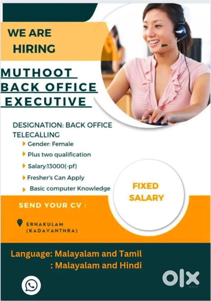 BACK OFFICE WORK TELECALLING