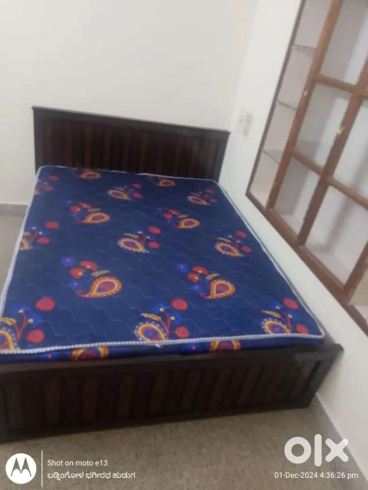 Brand new queen size Cot with mattress at affordable price