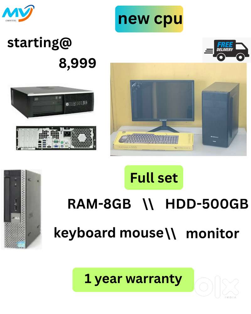 We ll send live photos with details  Desktop Laptop CPU Full Set i3-i5