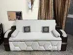Wooden Sofa Cum Bed with Storage – Convertible 3-Seater