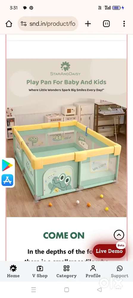 Kids play pen