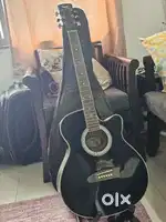 Acoustic Guitar with stand and cover