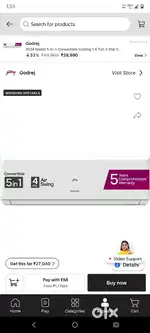 Godrej 1.5 ton